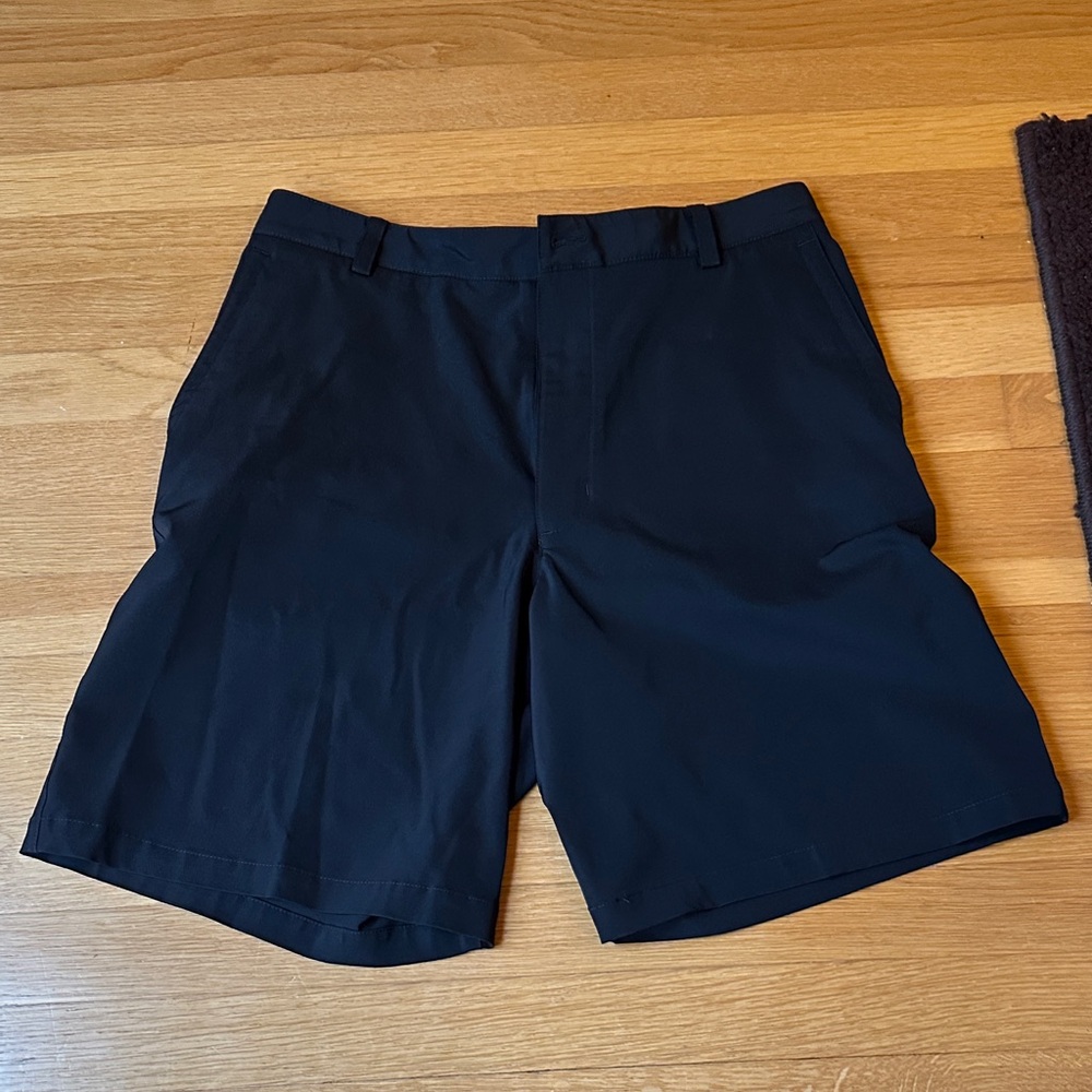 Nike Men's Black Flat Front Shorts